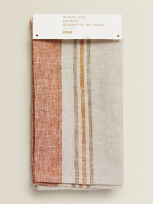 Striped Linen Napkins