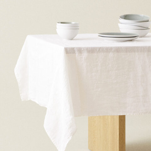 Plain Linen Tablecloth